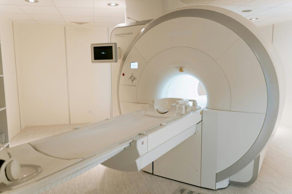 An MRI machine in a hospital